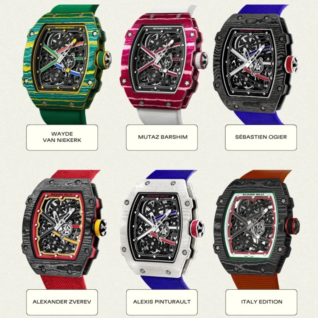 Richard Mille RM 67-02 replica watch with carbon case and skeleton dial
